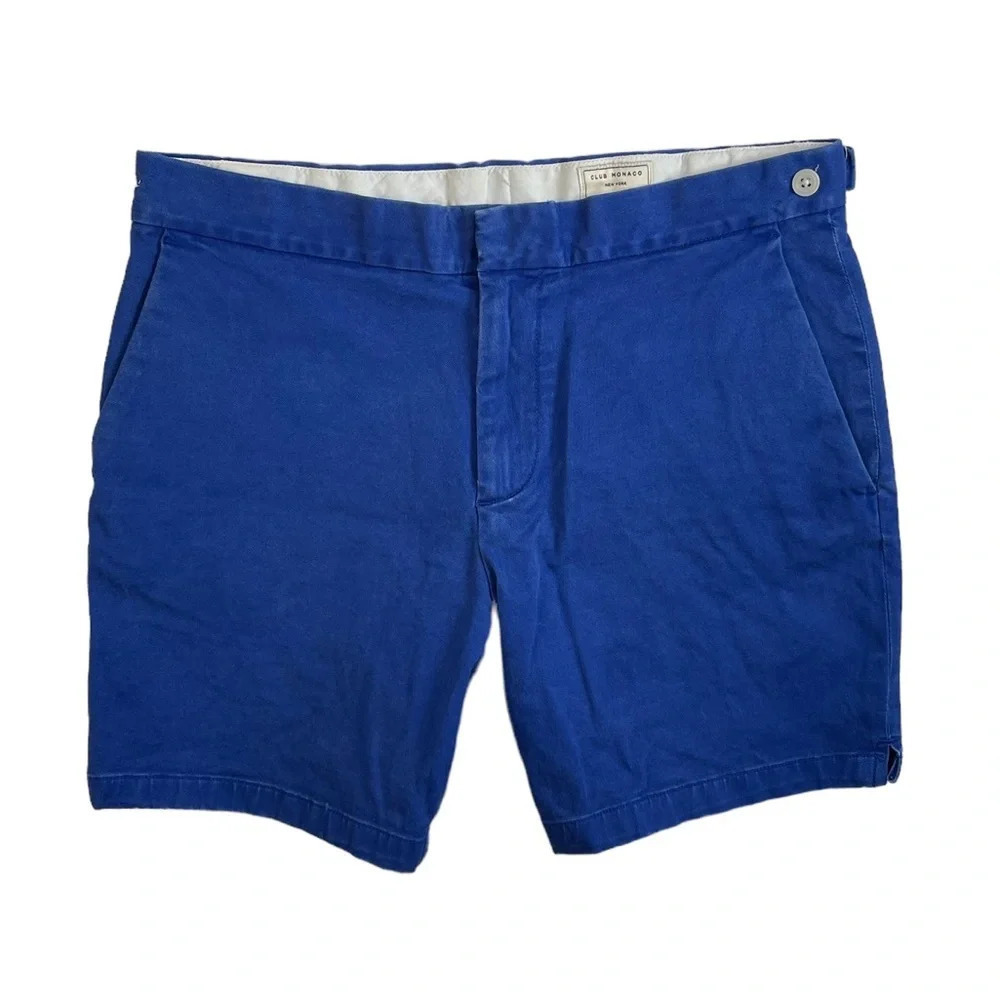 SH703 Mens Club Monaco New York Designer 6” Inseam Preppy Chino Shorts 31